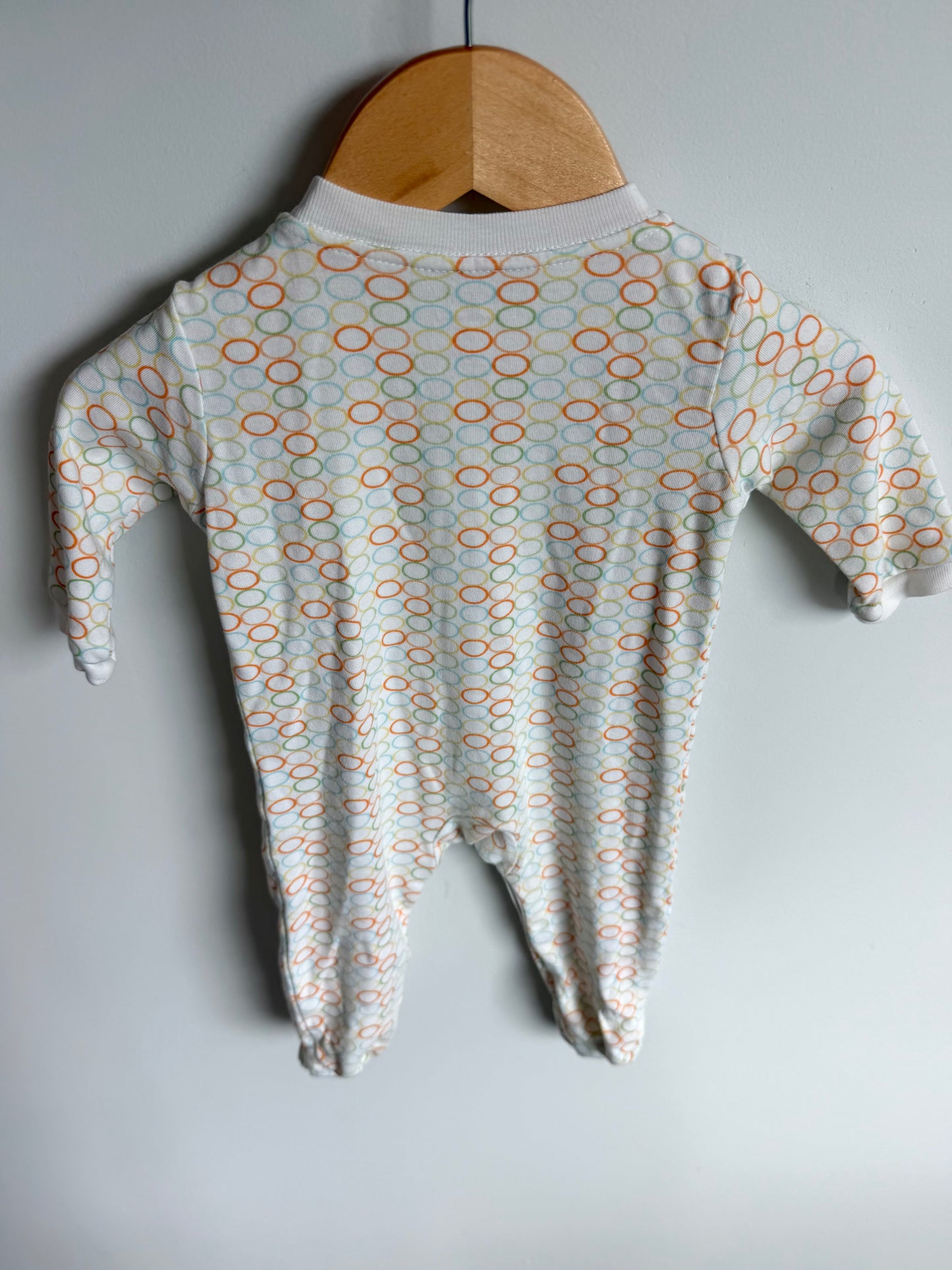 Dot Colored Snap Sleeper / 3-6m