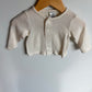 Cream Snap Cardigan / 3-6m