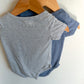 Blue Bodysuits (2) / 3-6m