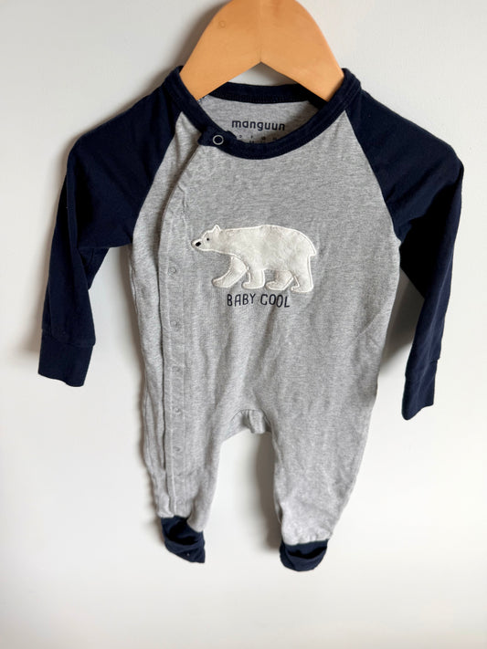 Polar Bear Jumpsuit / 6-9m
