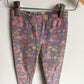 Lavender Floral Leggings / 4-5 years