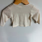 Cream Snap Cardigan / 3-6m