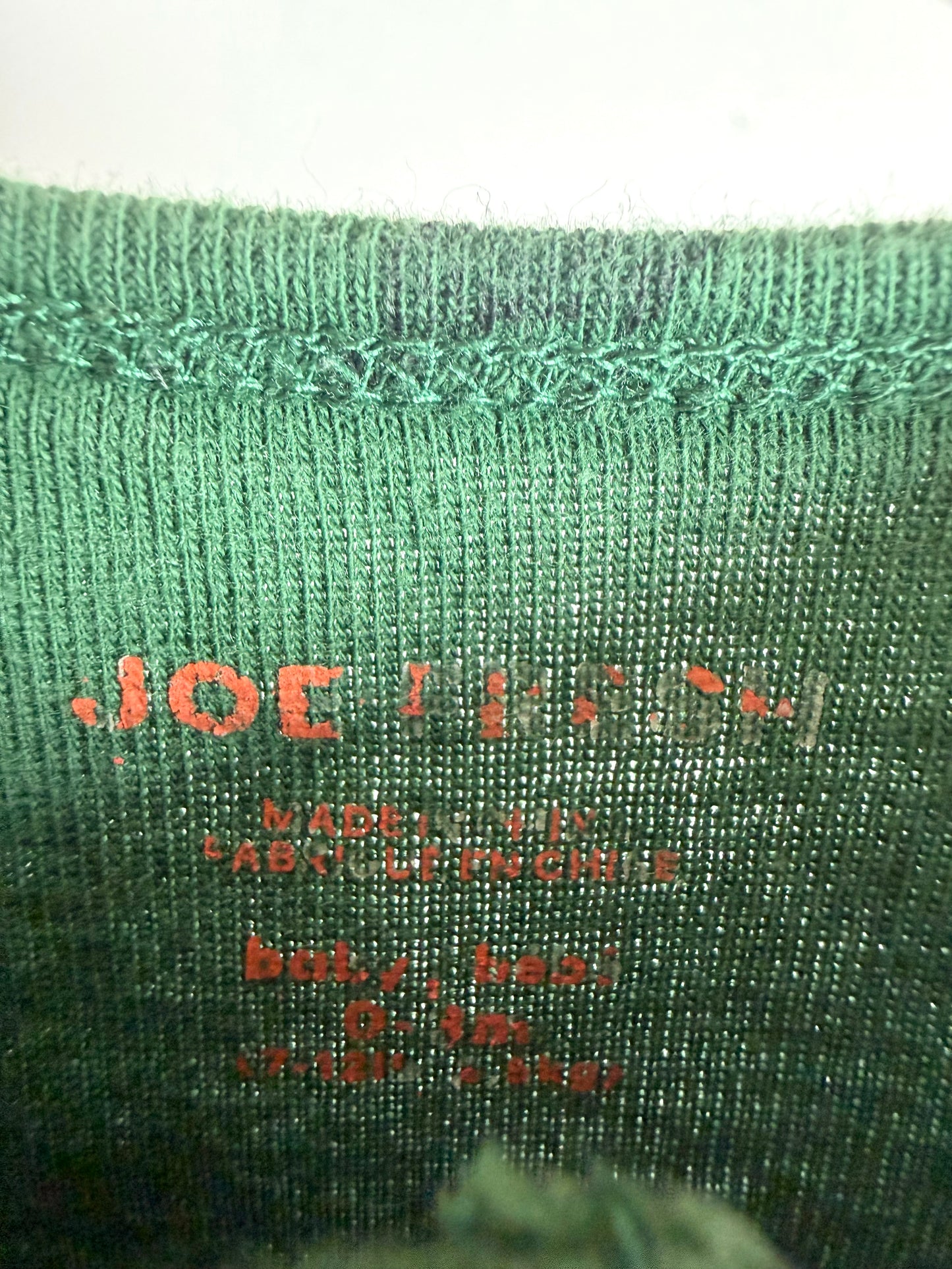Dog Green Sleeper / 0-3m
