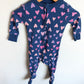 Heart Footed Blue Sleeper / 6-12m