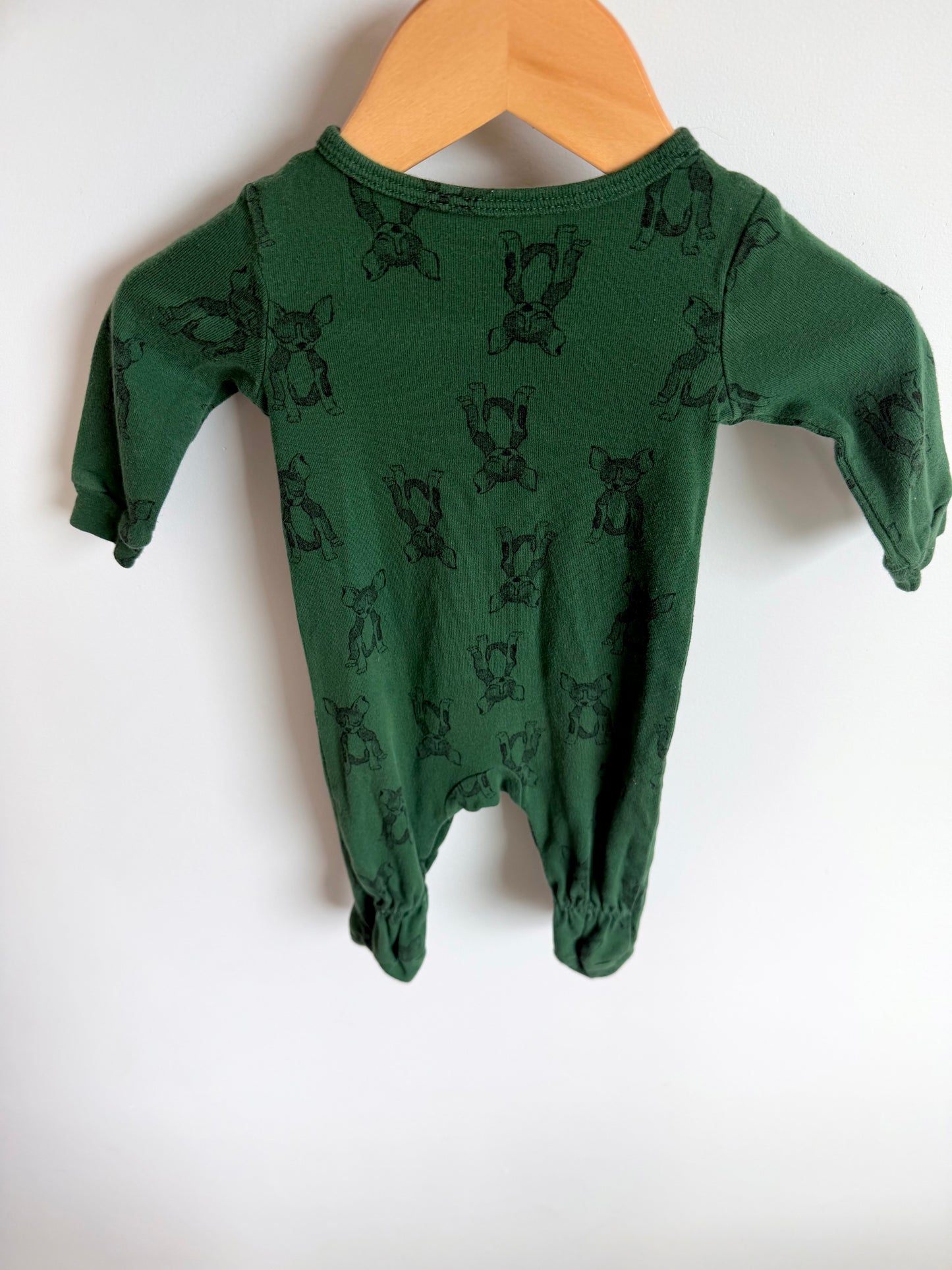 Dog Green Sleeper / 0-3m