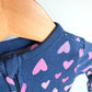 Heart Footed Blue Sleeper / 6-12m
