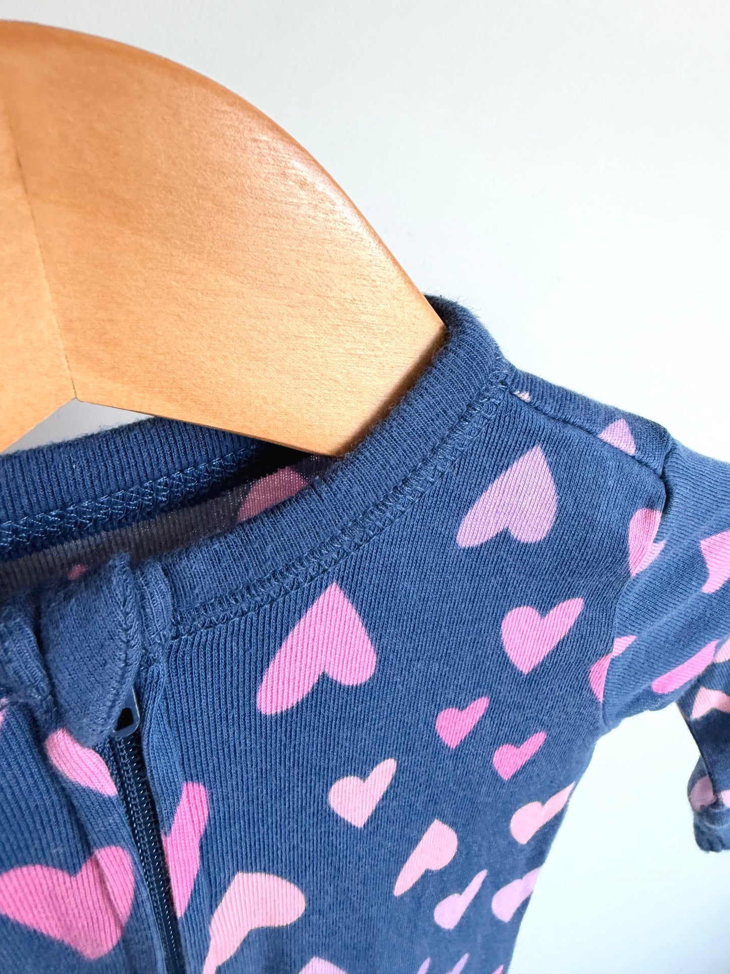 Heart Footed Blue Sleeper / 6-12m
