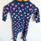 Heart Footed Blue Sleeper / 6-12m