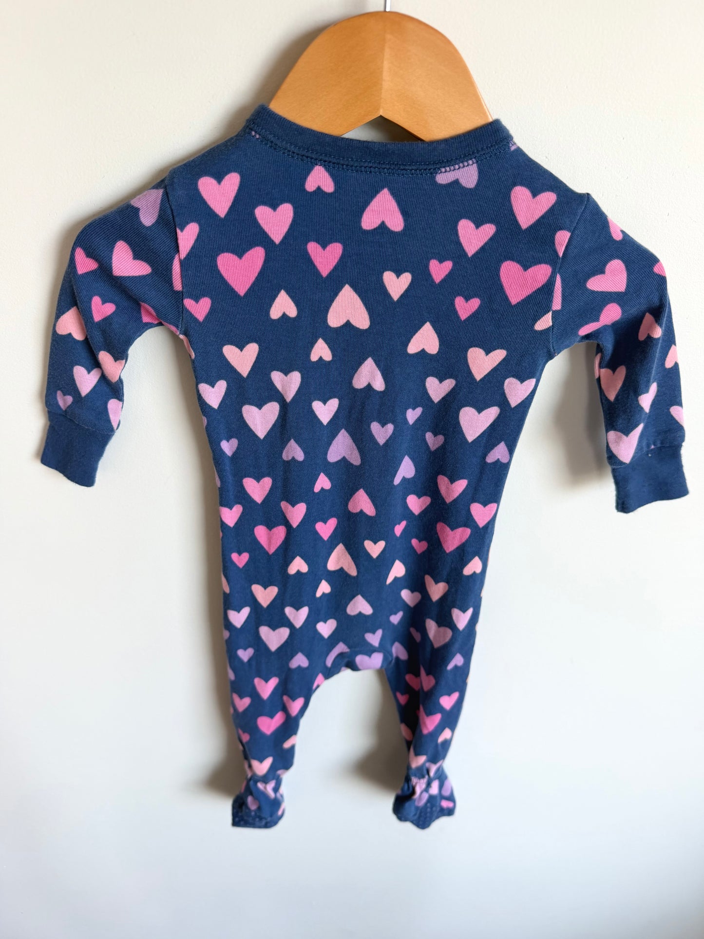 Heart Footed Blue Sleeper / 6-12m