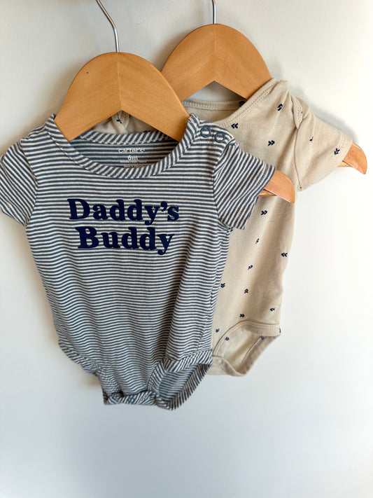 Daddy's Buddy + Arrow Bodysuit (2) / 6m