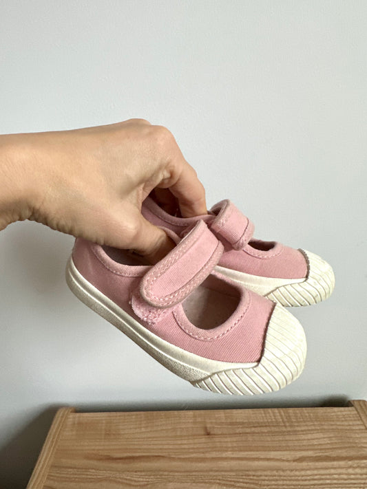 Pink Velcro Strap Shoes / Size 5 Toddler
