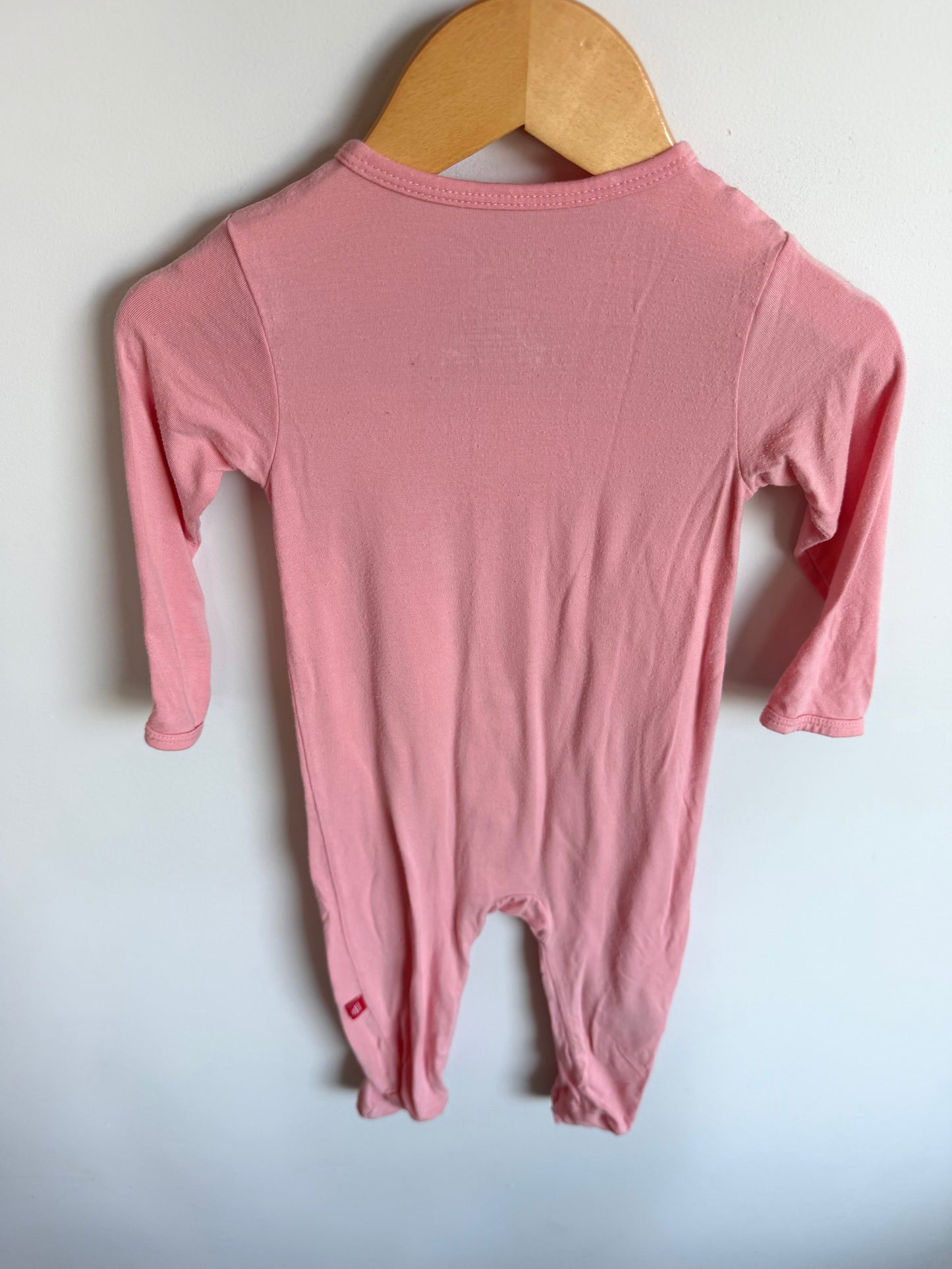 Pink Magnetic Footed Sleeper / 6-9m