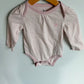 Gap Pink Striped Bodysuit / 12-18m