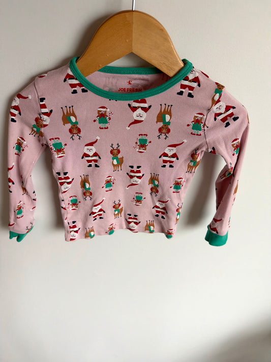 Elf Santa Reindeer Christmas PJ Top / 24m