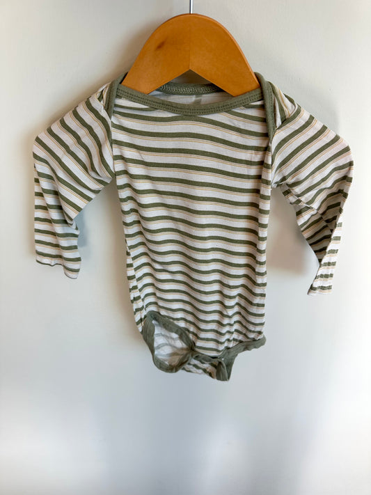 Milkberry Bamboo Striped Bodysuit / 3-6m?