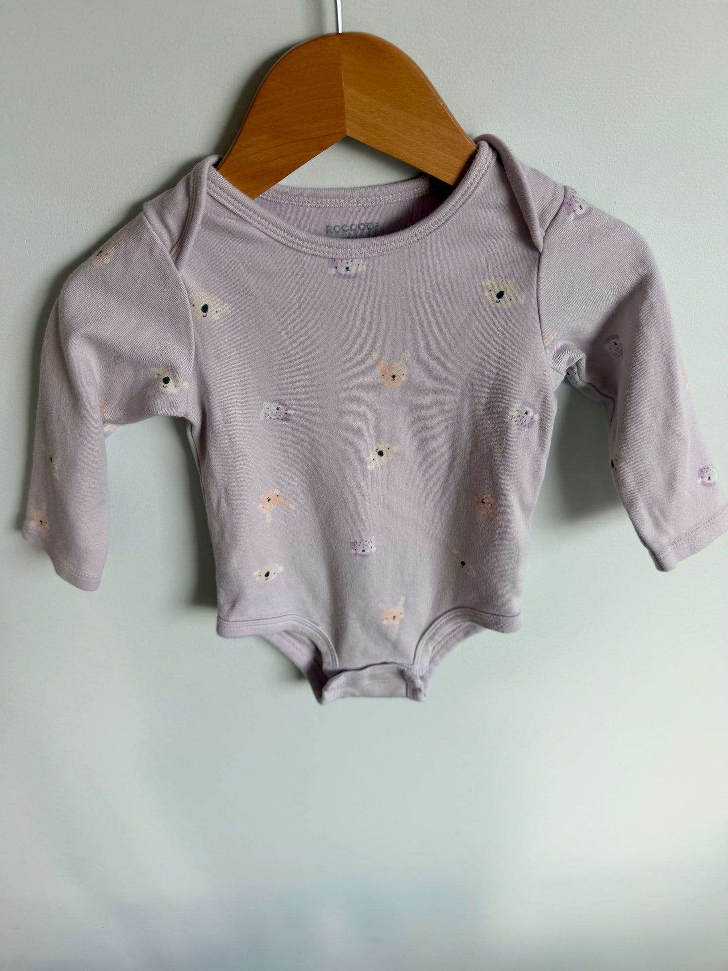 Animal Faces Bodysuit / 18m