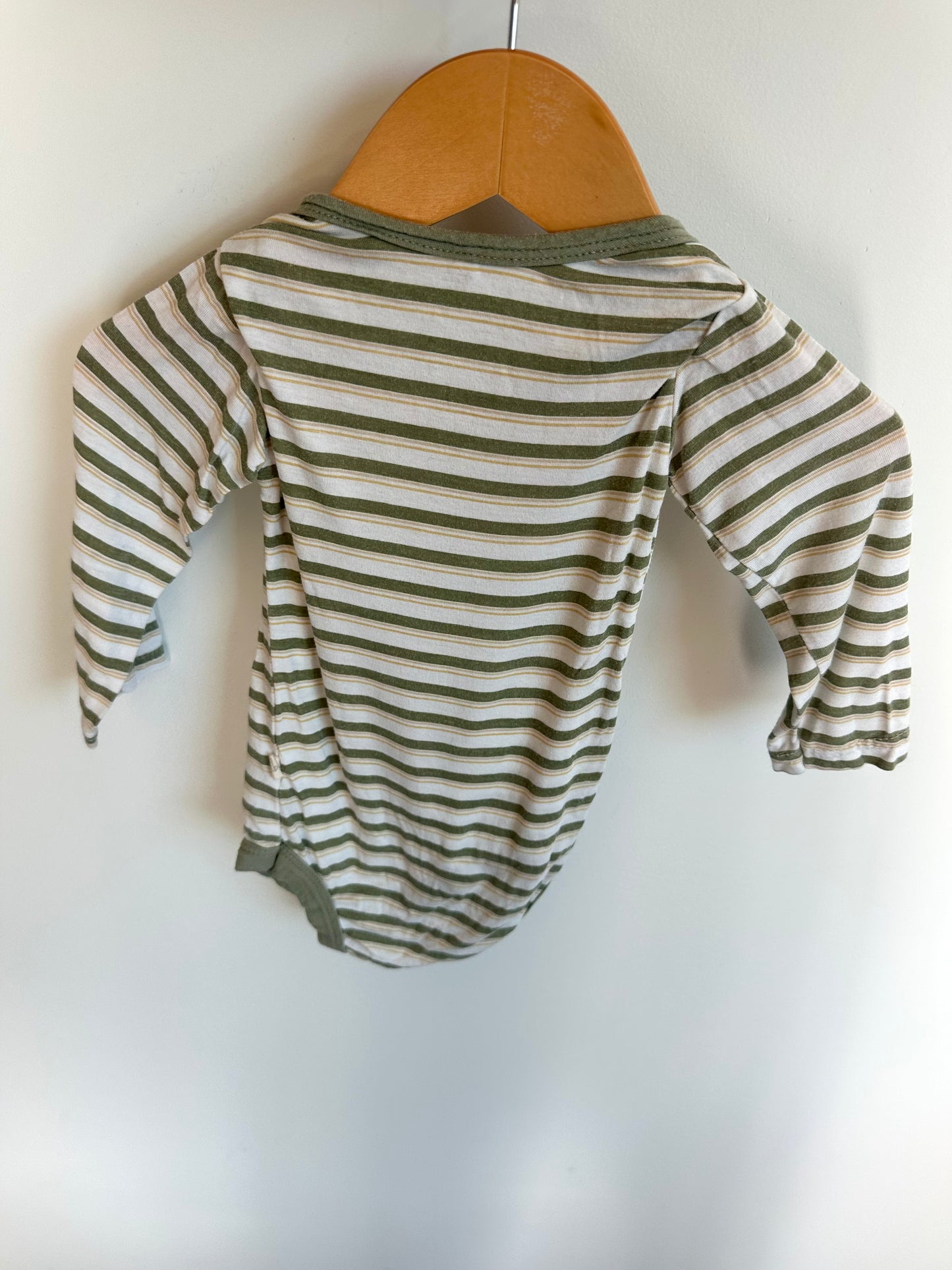 Milkberry Bamboo Striped Bodysuit / 3-6m?