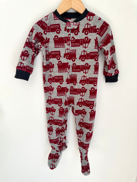 Fleece Firetruck Sleeper / 18m