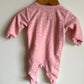 Pink Fleece Fox Sleeper / 6m