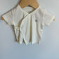 Nest Cream Side Snap Top / 0-3m