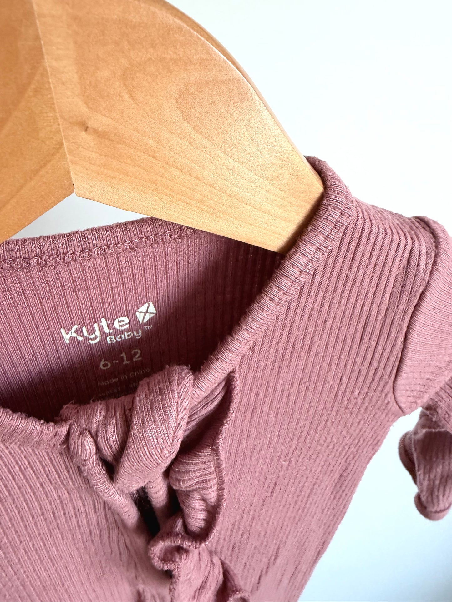 Kyte Ribbed Rouge Bamboo Sleeper / 6-12m