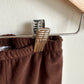 Slightly Flared Brown Fleece Pants / 9m