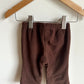 Slightly Flared Brown Fleece Pants / 9m