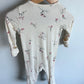 Angel Dear Floral Cream Bamboo Sleeper / 6-12m