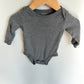 Grey Long Sleeve Bodysuit / 6m