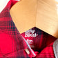 Checkered Red Collared Bodysuit / 6m
