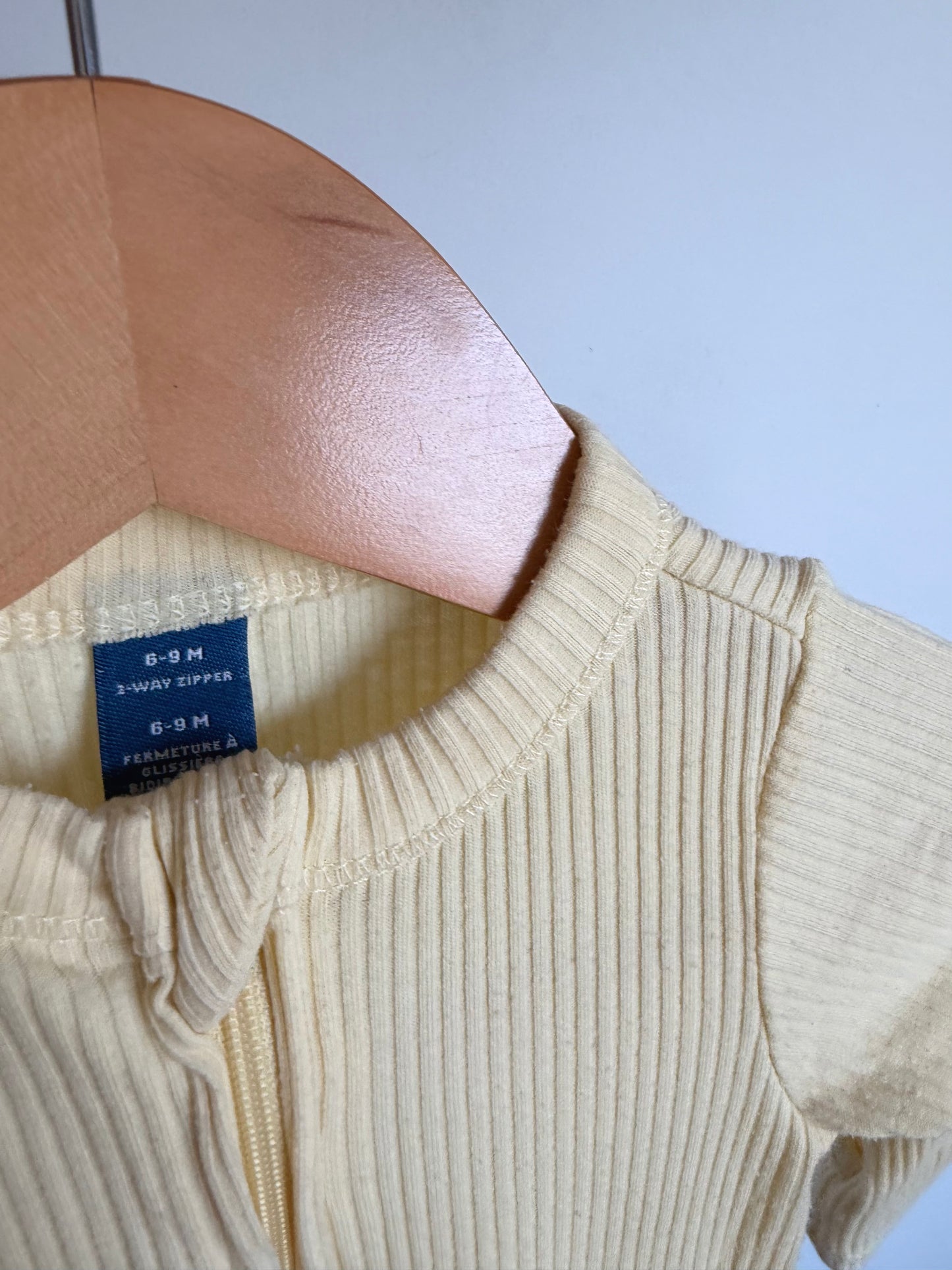Butter Ribbed Sleeper / 6-9m