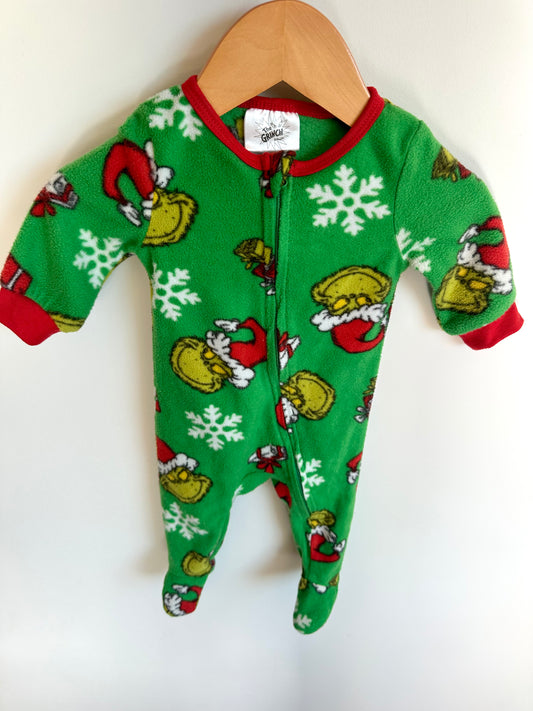 Grinch Fleece Sleeper / 0-3m