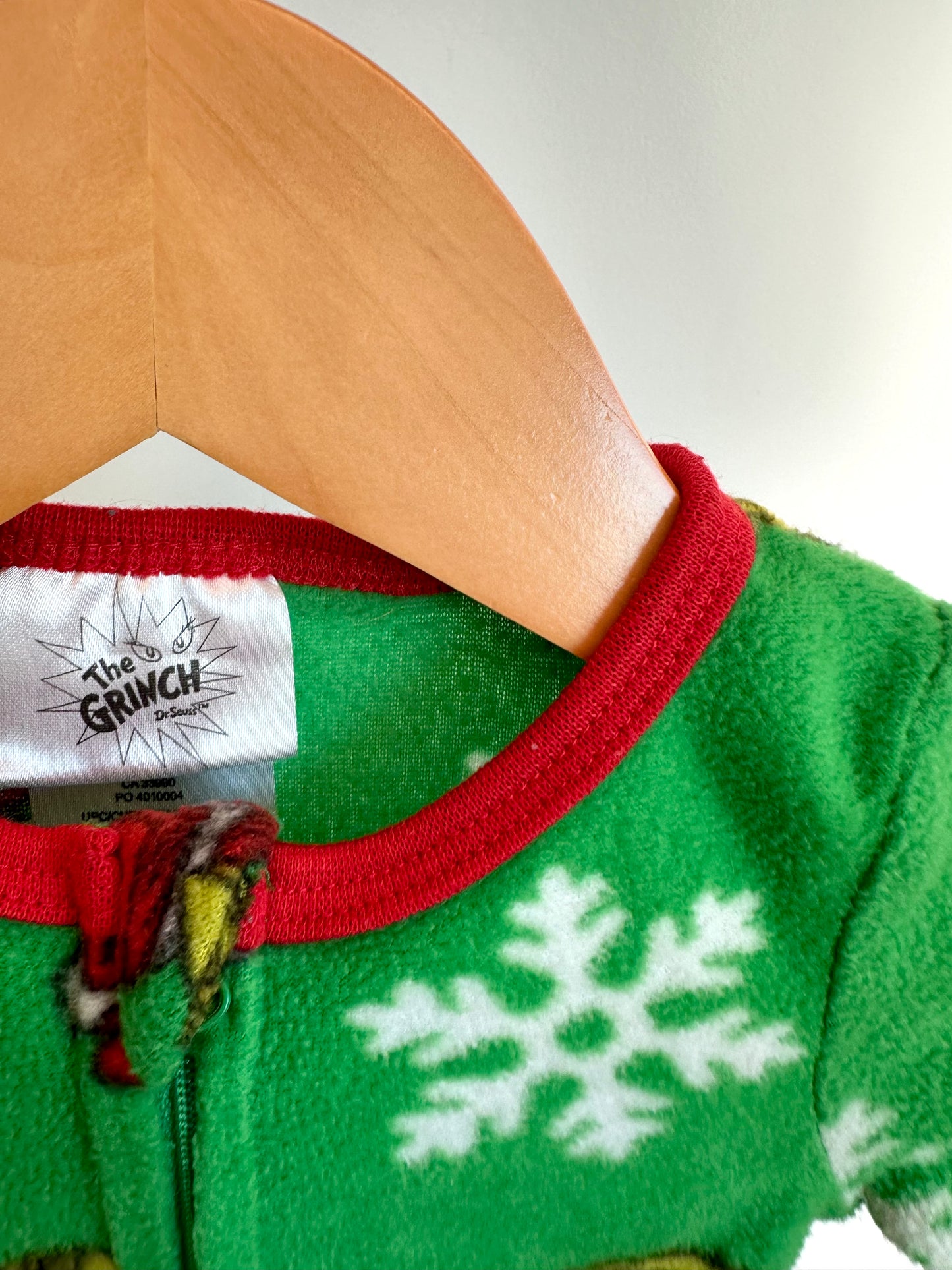 Grinch Fleece Sleeper / 0-3m