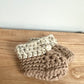 Handmade Knit Brown Slippers / 3m