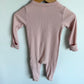 Blush Ribbed Sleeper / 6-9m