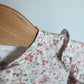 Gap Floral Ruffle Shoulder Sleeper / 6-9m