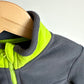 Grey + Green Fleece Zip Sweater / 18-24m