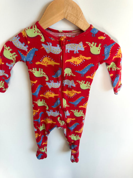 Red Dino Sleeper / 3-6m