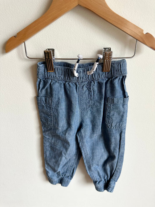 Chambray Side Pocket Pants / 12-18m