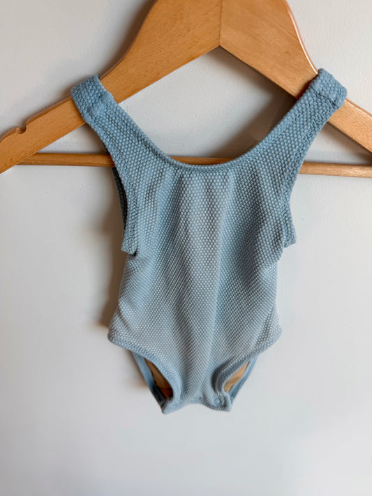 Dusty Blue Swimsuit / 3-6m