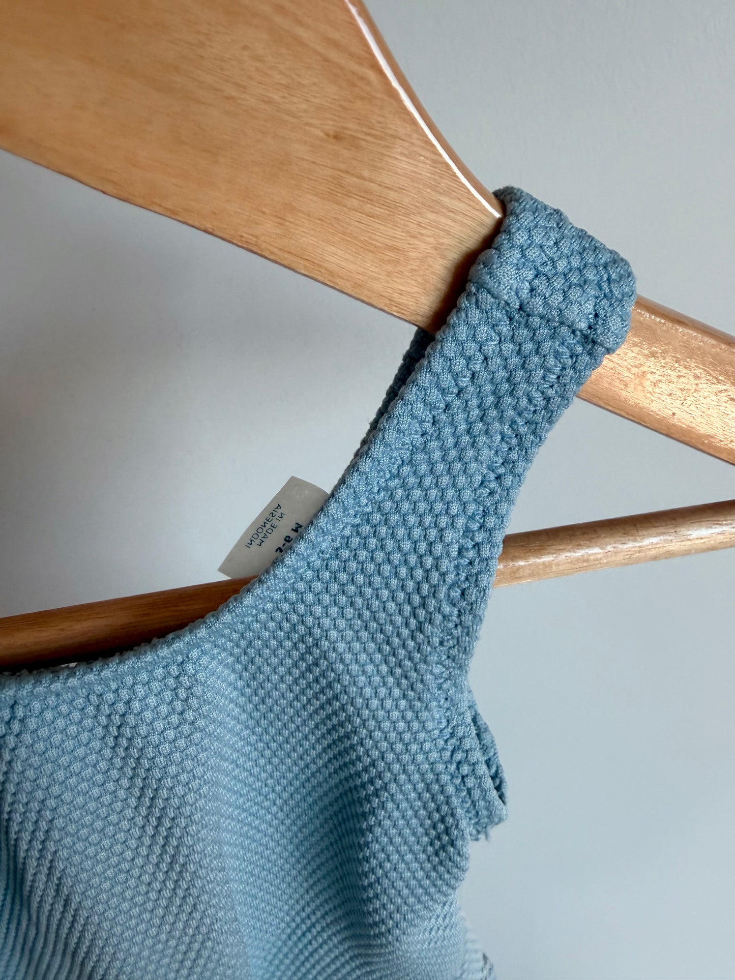 Dusty Blue Swimsuit / 3-6m