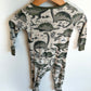 Footed Hi Mom Dino Sleeper / 3-6m