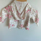 Pink Floral Hoodie with Bow / 6m