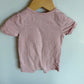 Pink T-Shirt Romper / 3-6m