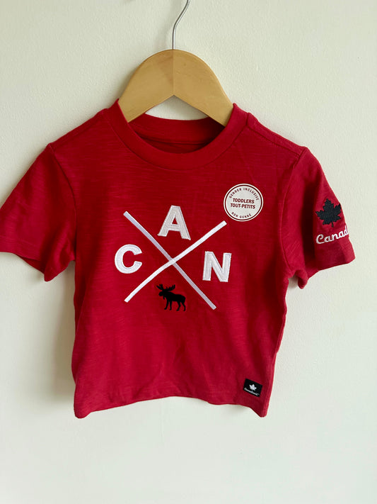 NEW Red Canada Moose Top / 2T