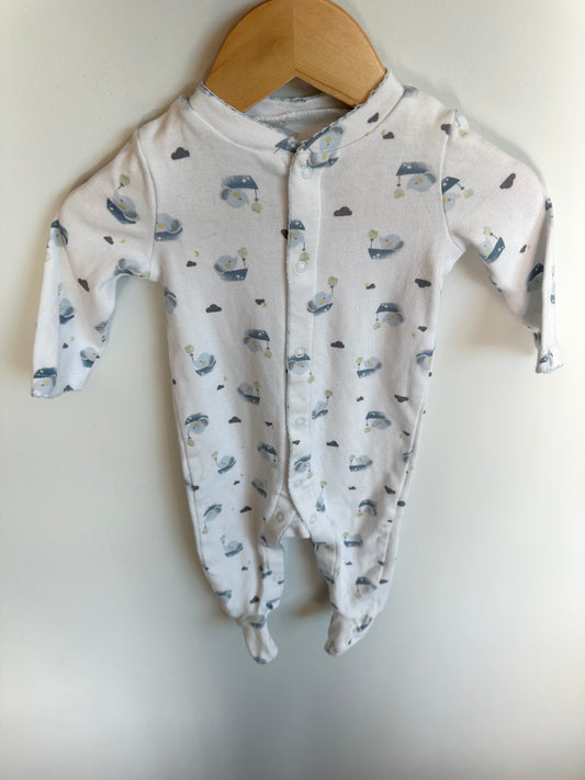 Elephant Boat Snap Sleeper / 3-6m