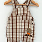 Bear Brown Plaid Overalls / 18m