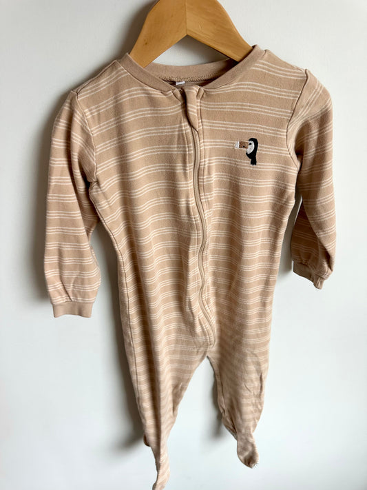 Organic Striped Toucan Sleeper / 24m