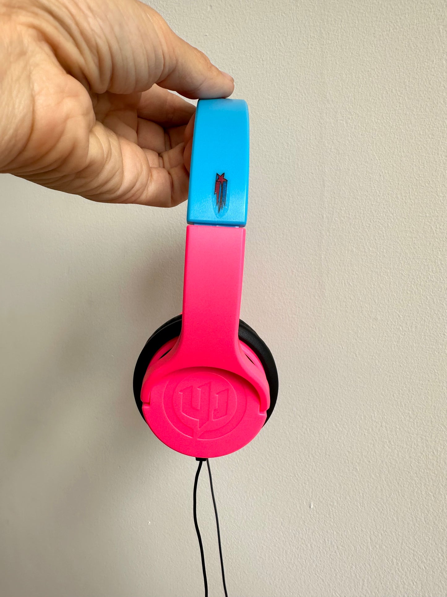 Headphones Blue + Pink