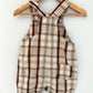 Bear Brown Plaid Overalls / 18m